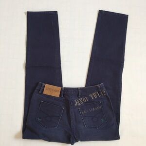 Vintage Relax Straight Leg Navy Blue Jeans Sz 26